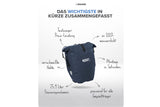 Büchel Fahrradtasche für Gepäckträger mit Tragegriff und Schultergurt / dress blue, wasserdicht