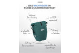 Büchel Fahrradtasche für Gepäckträger mit Tragegriff und Schultergurt / storm, wasserdicht