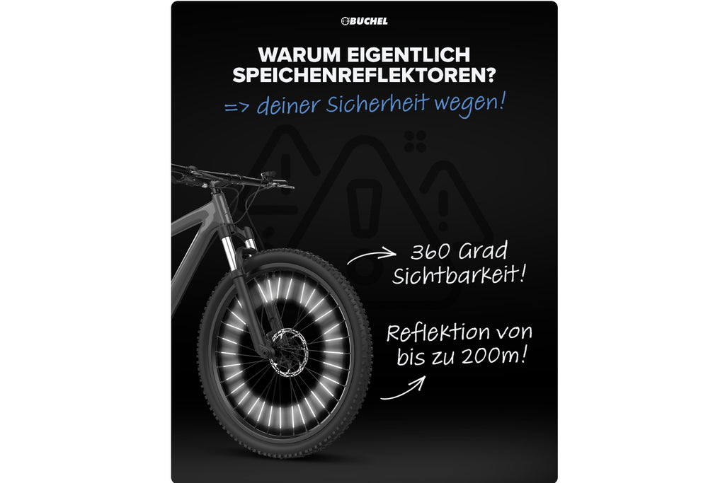 Speichenreflektoren Sekuclip 8cm 72 Stück – Lang Bikes